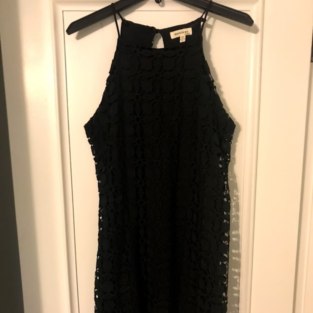 Black Crochet Dress
